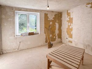 Wohnraum Sanierung vorher