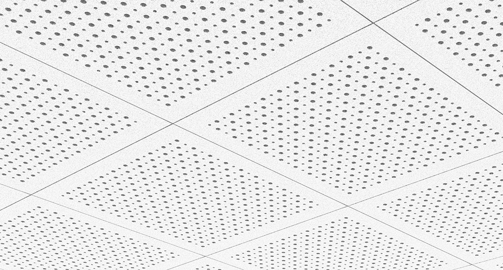 Akustikbau - abgehängte Rasterdecke: Schallschutz Verbesserung der Raumakustik